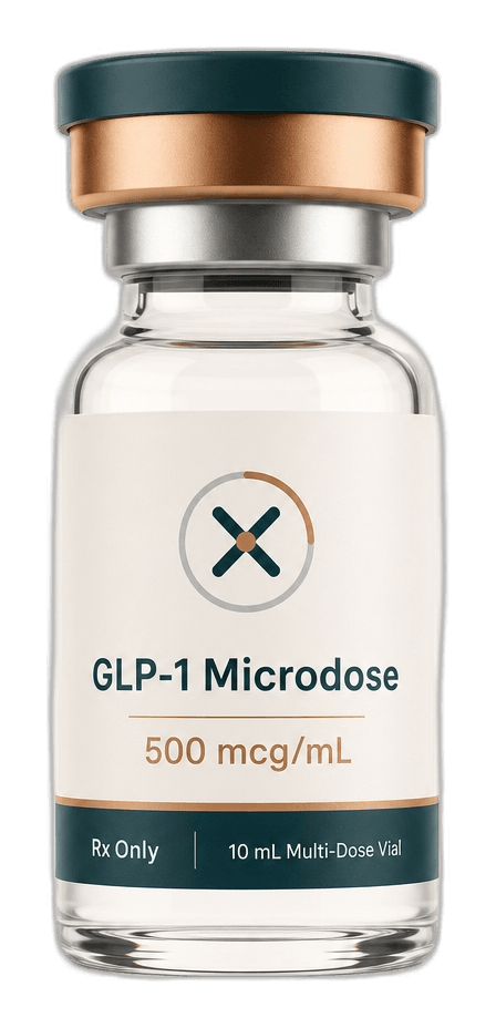 Longevixx GLP-1 Microdose protocol — clinical still life